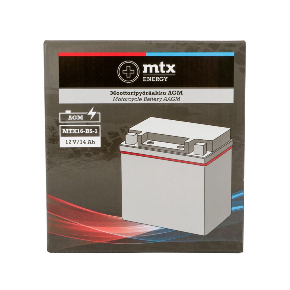 MTX Energy AGM-aku 12 V 14 Ah "MTX16-BS-1" (P150 x L87 x K161 mm)