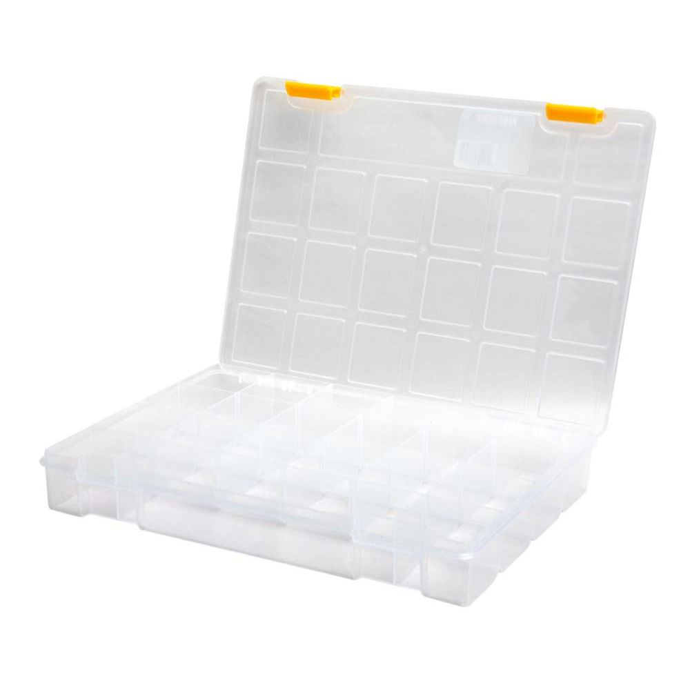 Probuilder plastist korraldaja 21 sektsiooniga, läbipaistev