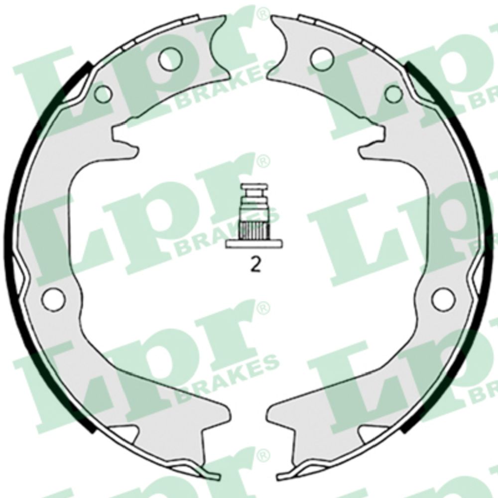 Bromsbackar, sats, parkeringsbroms 22-3510