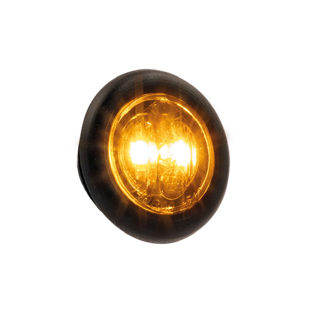 Optibeam Dark Phantom LED-positionsljus ø18,9/27,5 mm gul