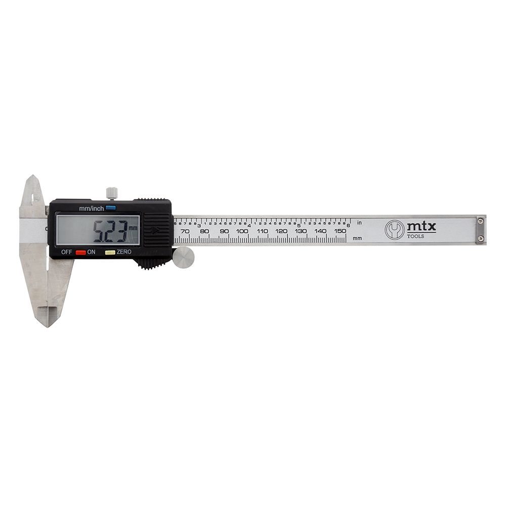 MTX Tools digitalt skjutmått i rostfritt stål 0–150 mm
