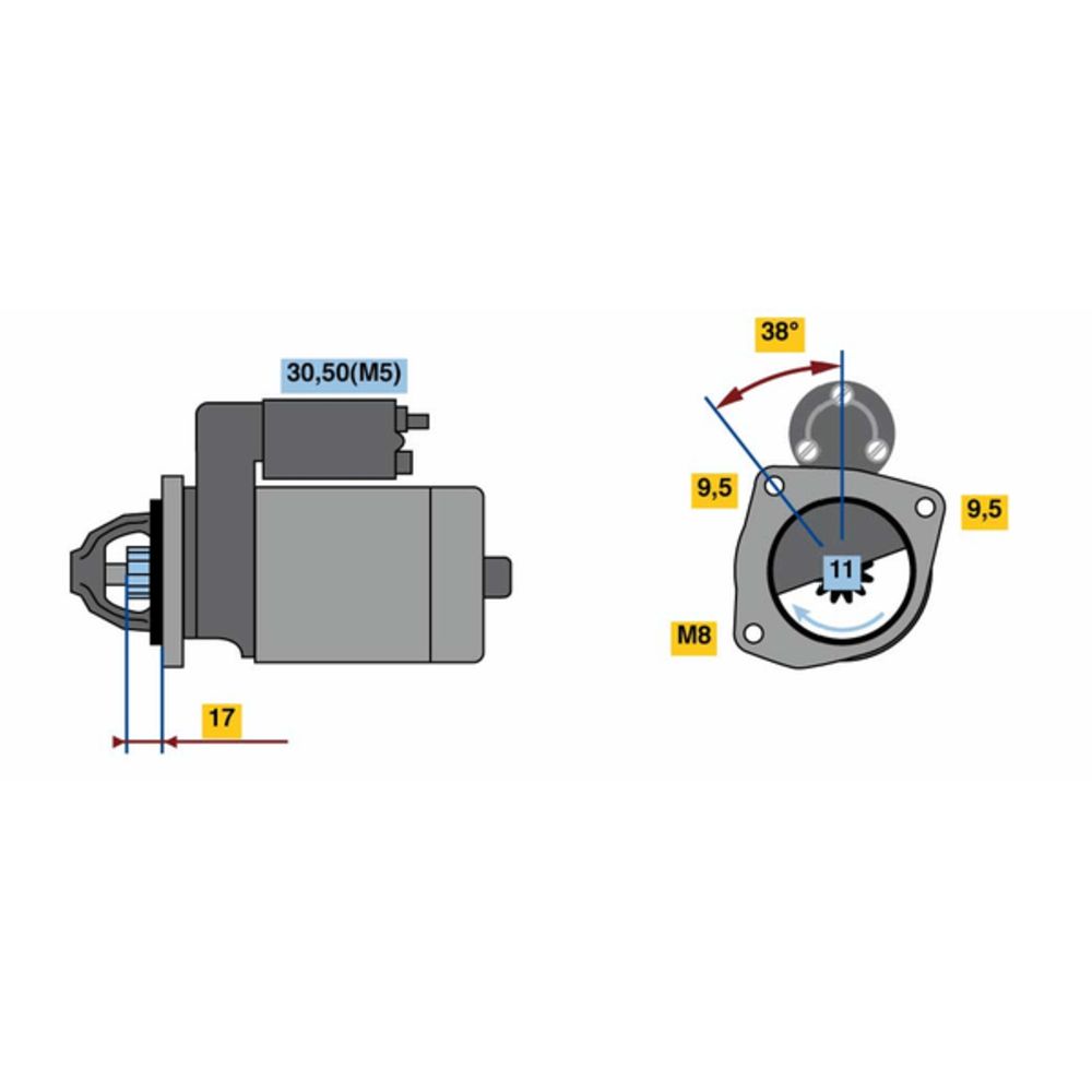 Startmotor 13-00152