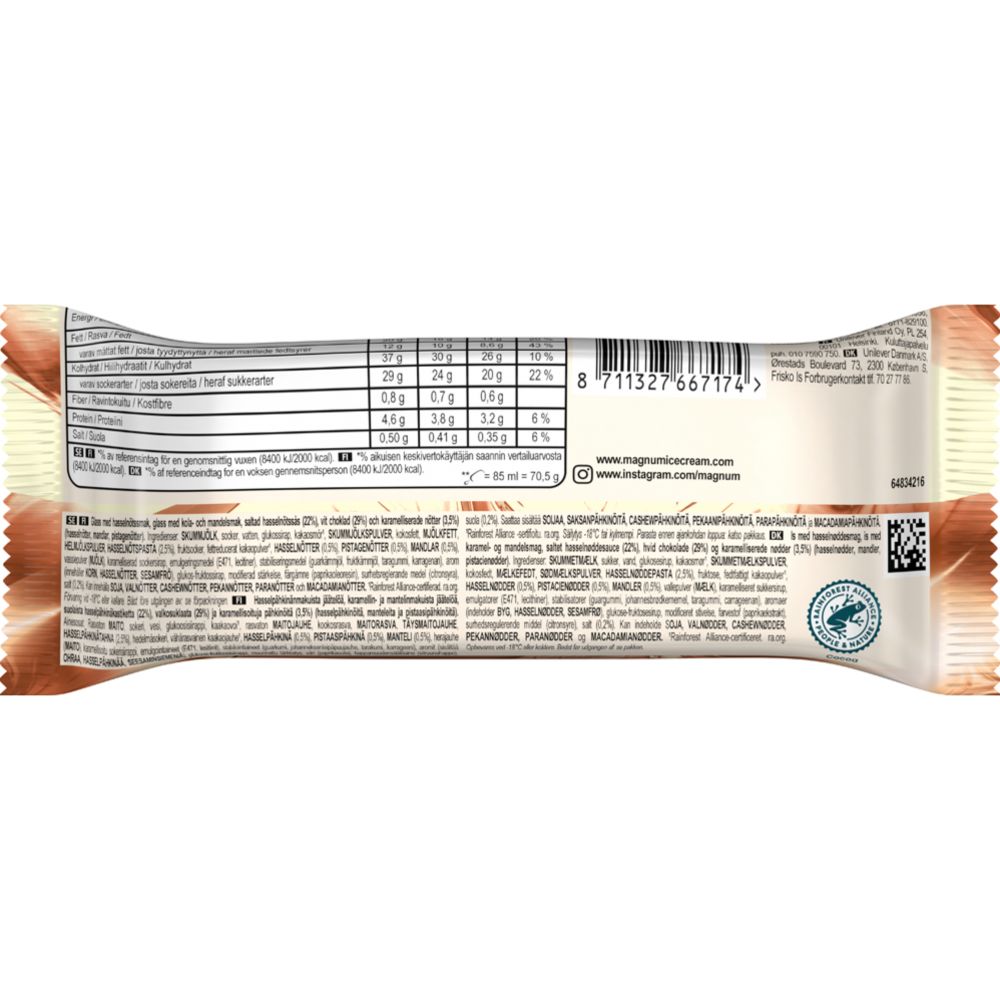 Magnum Utopia Double Hazelnut Jäätelö 85 ml / 70 g