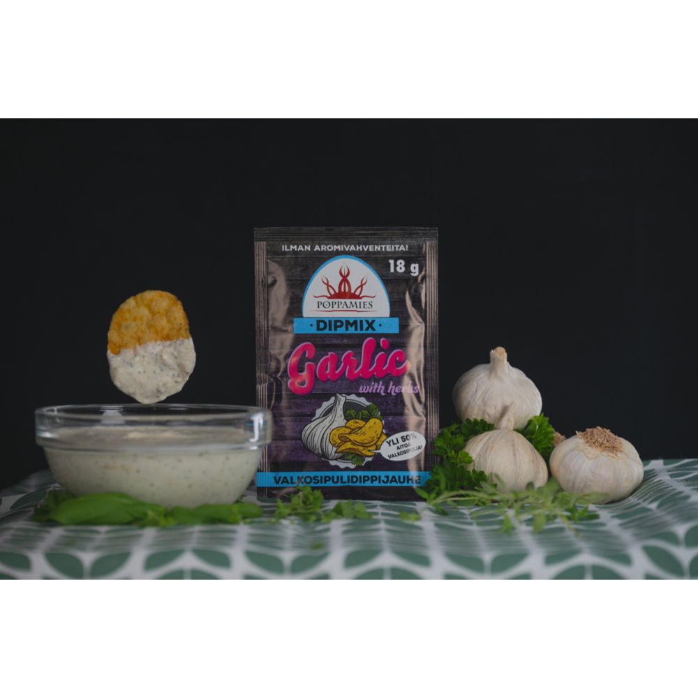 Poppamies Dipmix Garlic with herbs dippijauhe 18 g