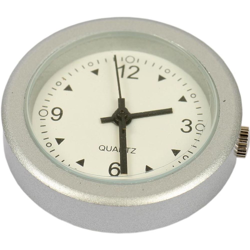 DZ Hardware klocka av stål,‭ ‬vit tavla
