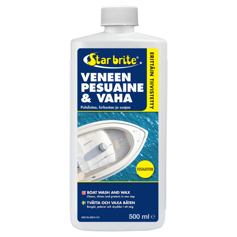 Star brite veneen pesuaine ja vaha 500 ml