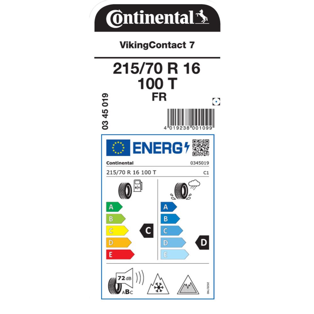Continental VikingContact 7 215/70 R16 100T FR kitkarengas
