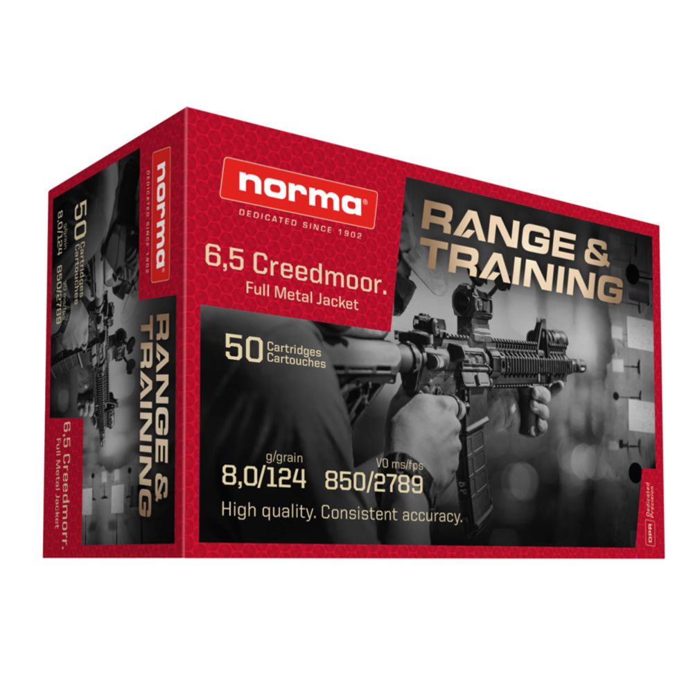 Norma Range &Training 6,5 Creedmoor 8,0g/124gr