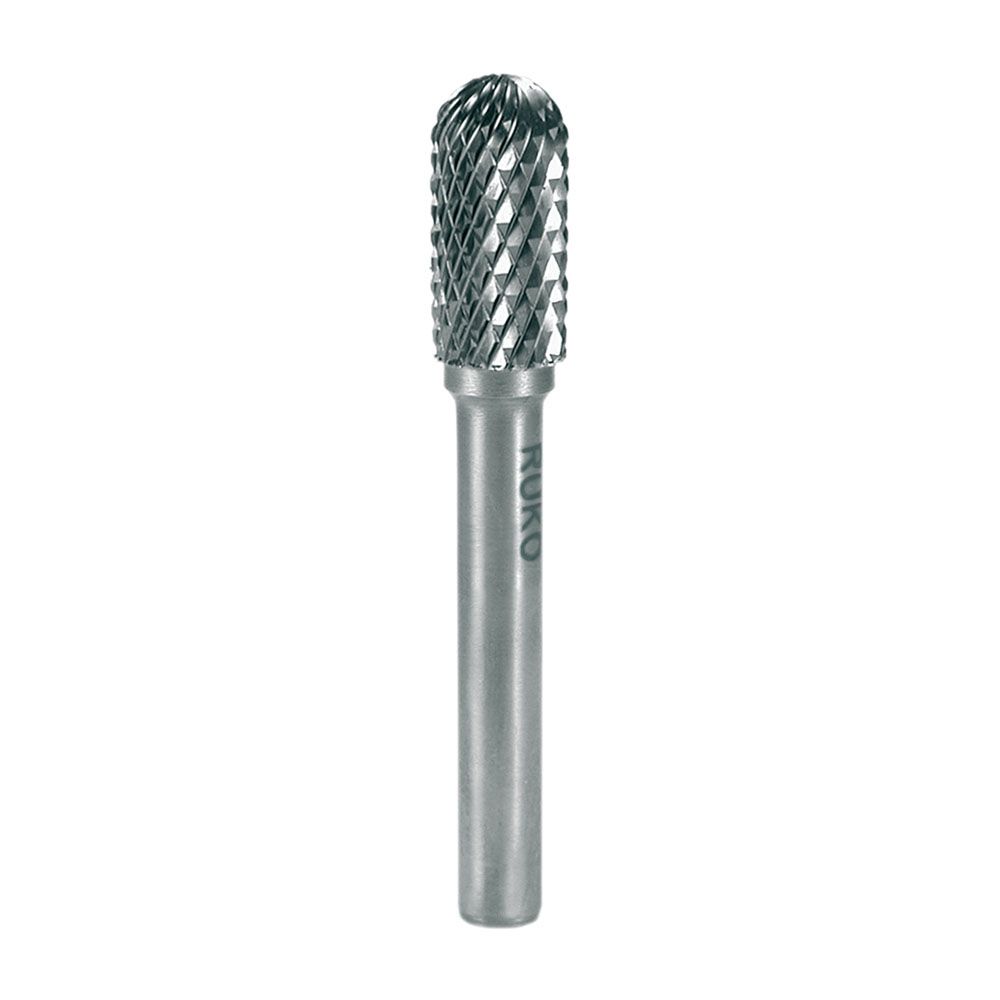 Ruko hårdmetallfil cylindrisk, rundad topp 3 mm