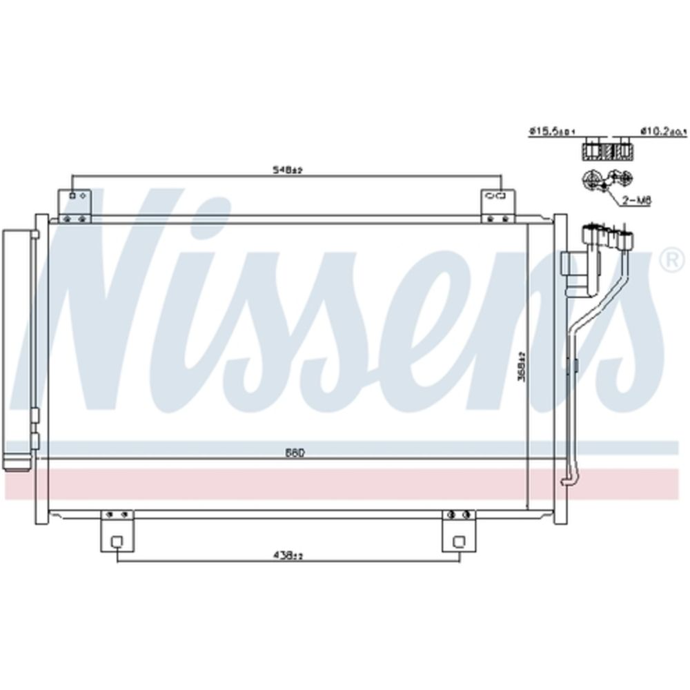 Ilmastointilaitteen lauhdutin 30-00381