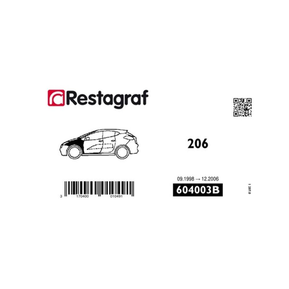 Fästsats Peugeot stänkskydd 604003B 16 delar