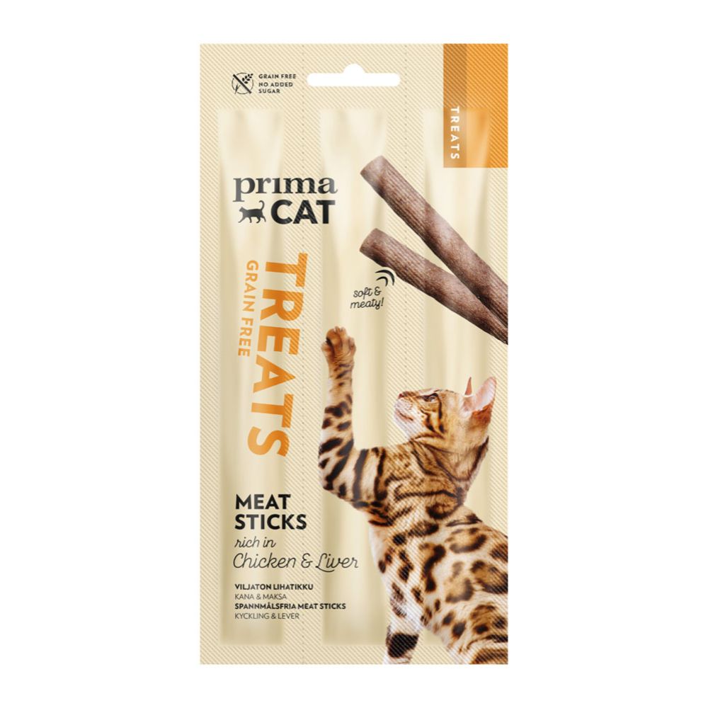 PrimaCat Meat Stick kyckling-lever 3 x 5 g