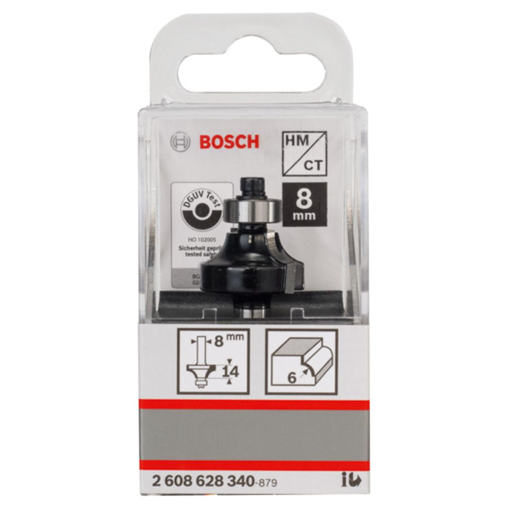 Bosch yläjyrsinterä pyöristys 6 mm x 14 mm