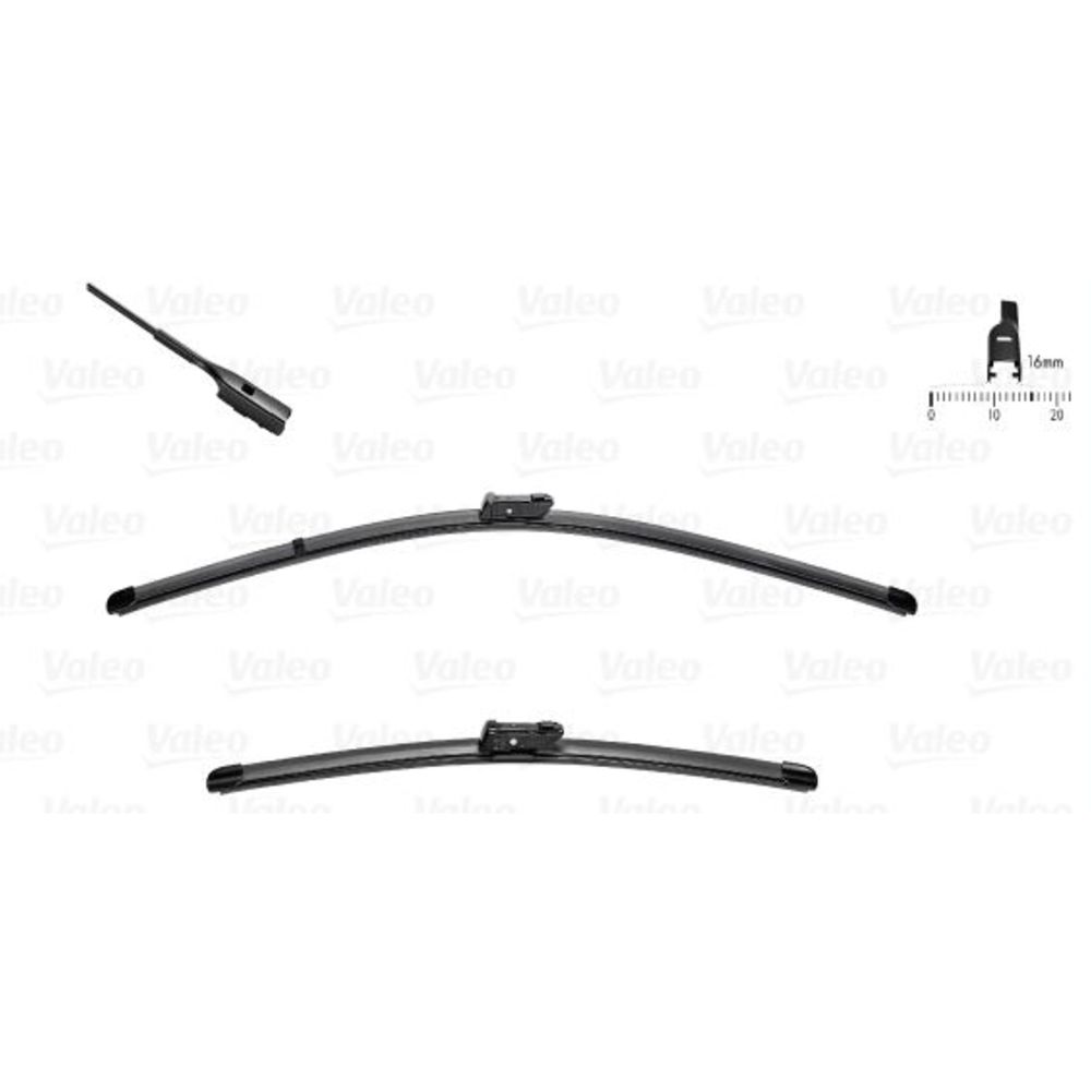 Valeo Silencio FB VF362 pyyhkijänsulkapari 60 + 50 cm