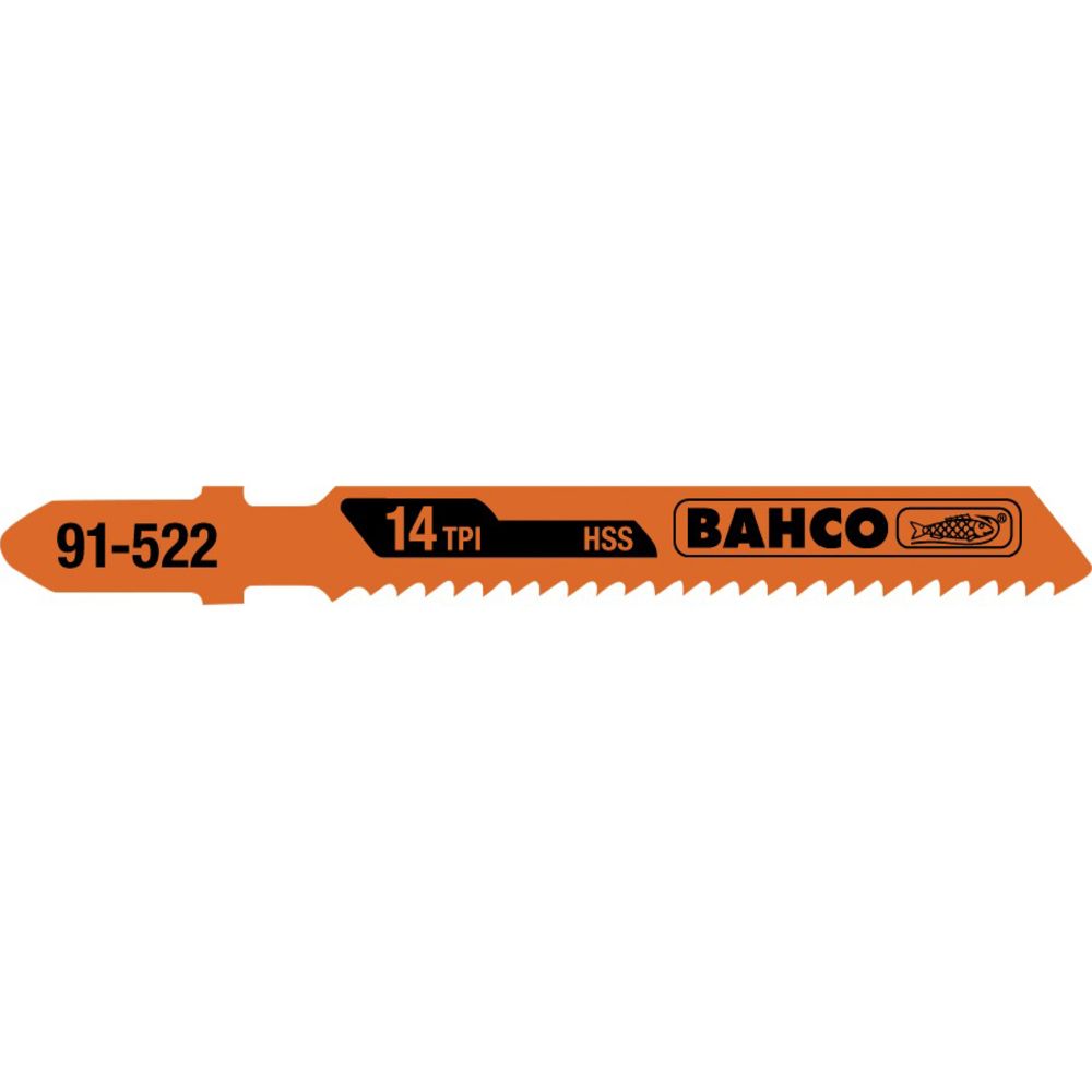 Bahco 91-612 sticksågsblad för trä T" bimetall 24 tpi 75 mm, 5 st.