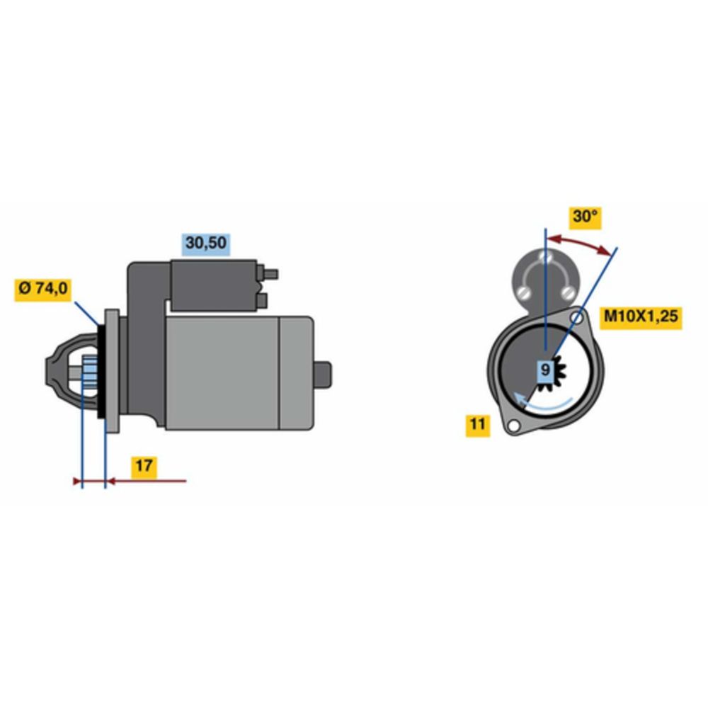 Startmotor 13-2810
