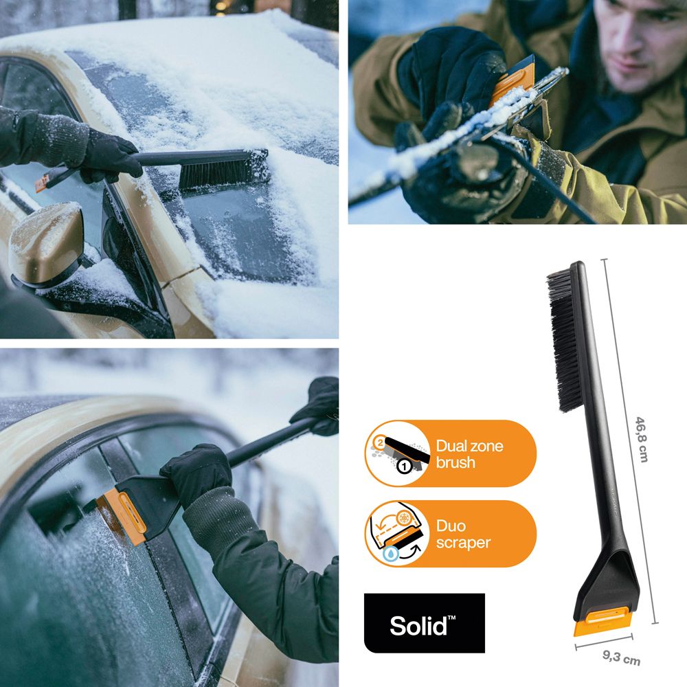 Fiskars Solid Lumiharja ja jääraappa