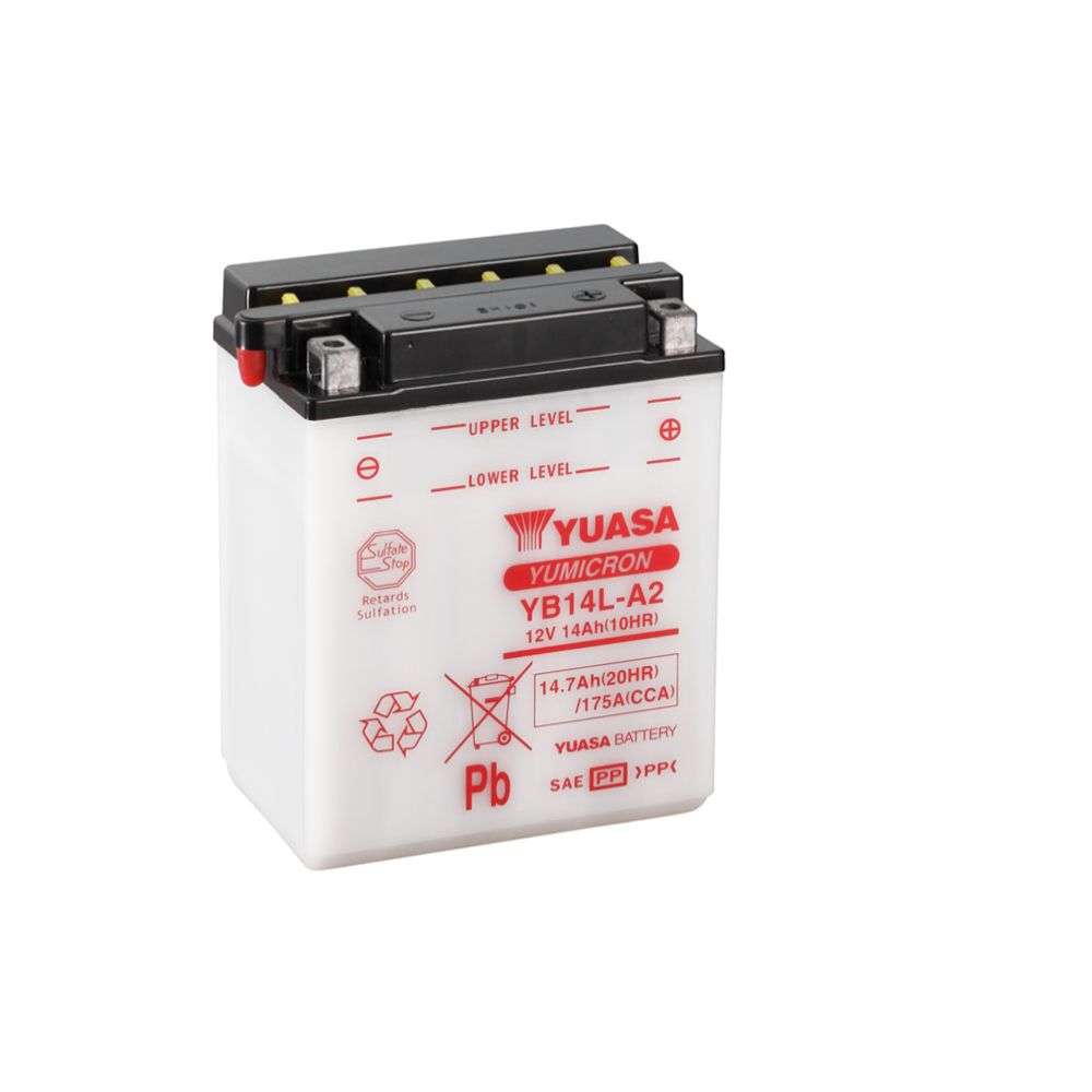 Yuasa MC-batteri 12 V 14 Ah "YB14L-A2"