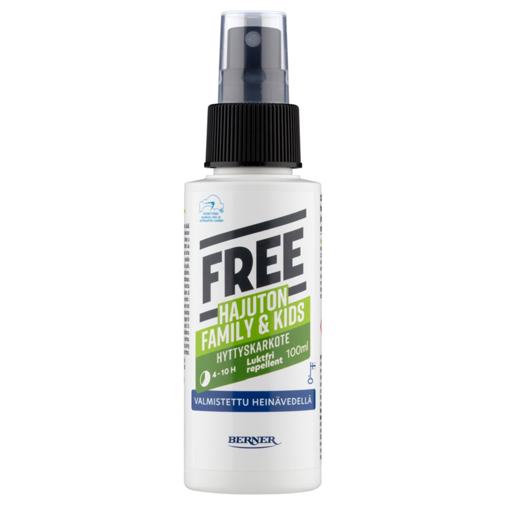 Free Family & Kids hyttyskarkote hajuton 100 ml