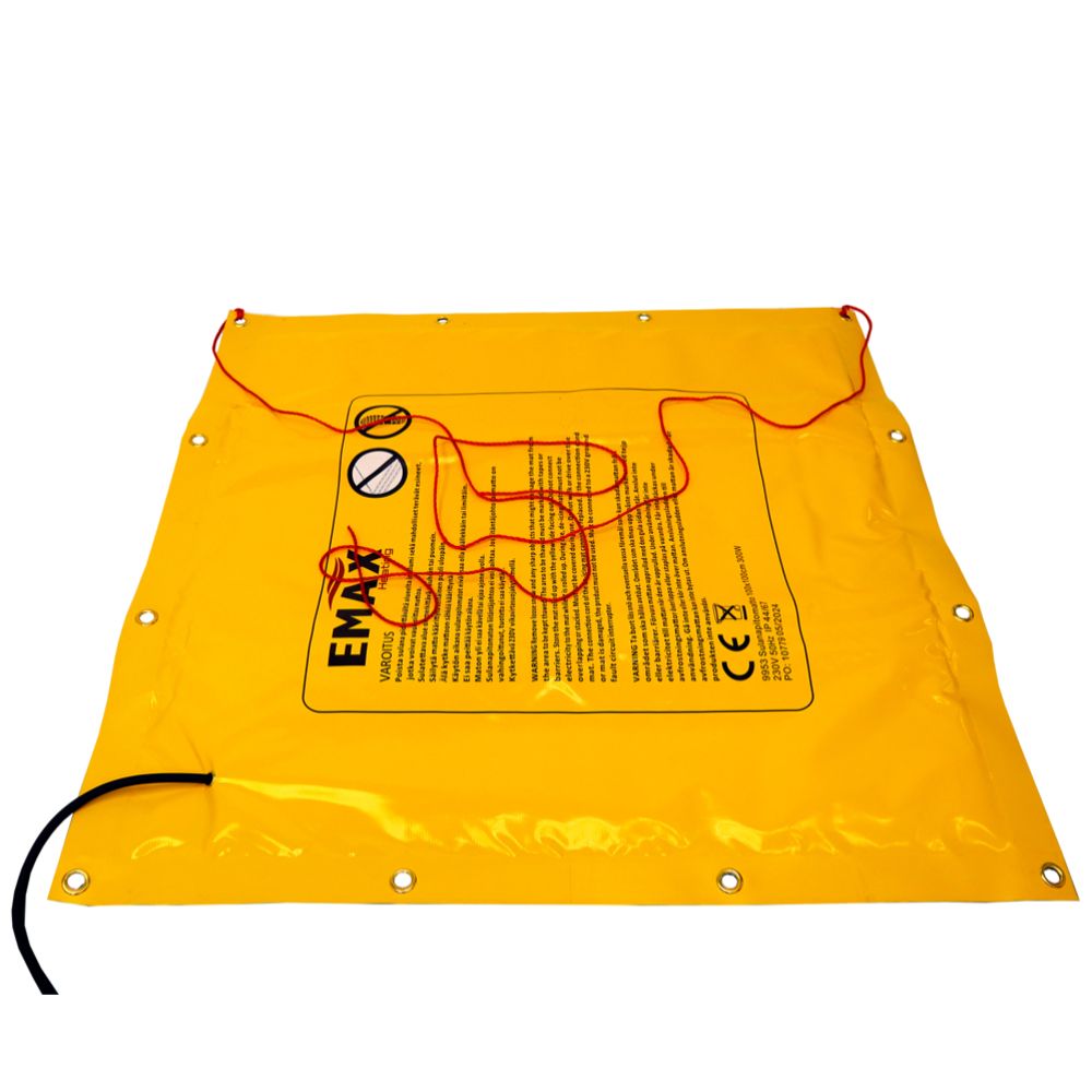 Emax Heating sulanapitomatto 100 x 100 cm 300 W 230 V pistotulpalla