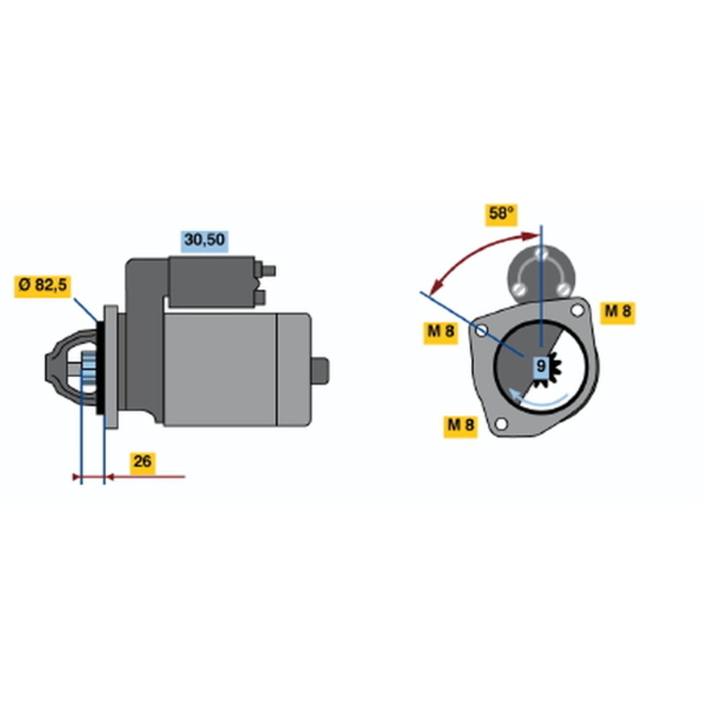 Startmotor 13-2713