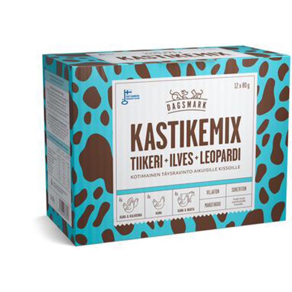 Dagsmark Kastikemix Kissoille 12 x 80 g