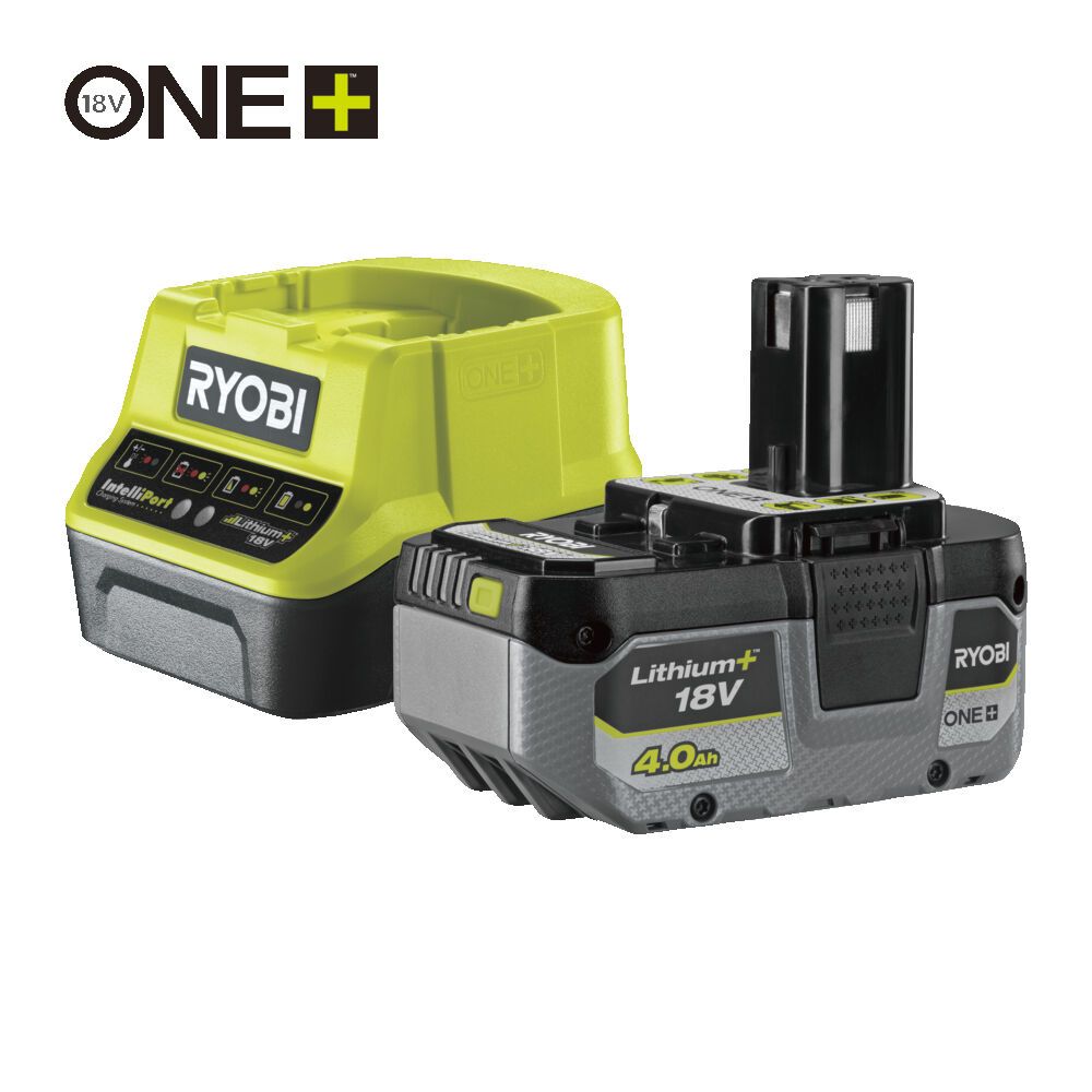 Ryobi ONE+ batteri och laddare RC18120-140X (4,0 Ah)