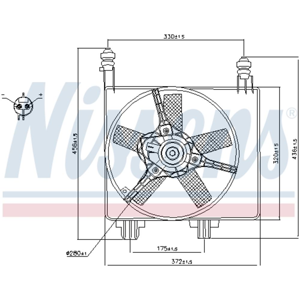 Mootorijahutuse ventilaator 13-00275