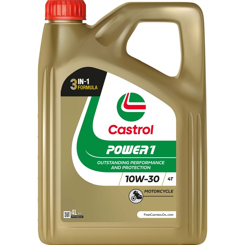 Castrol Power1 10W-30 sünteetiline mootorratta mootoriõli, 4 l