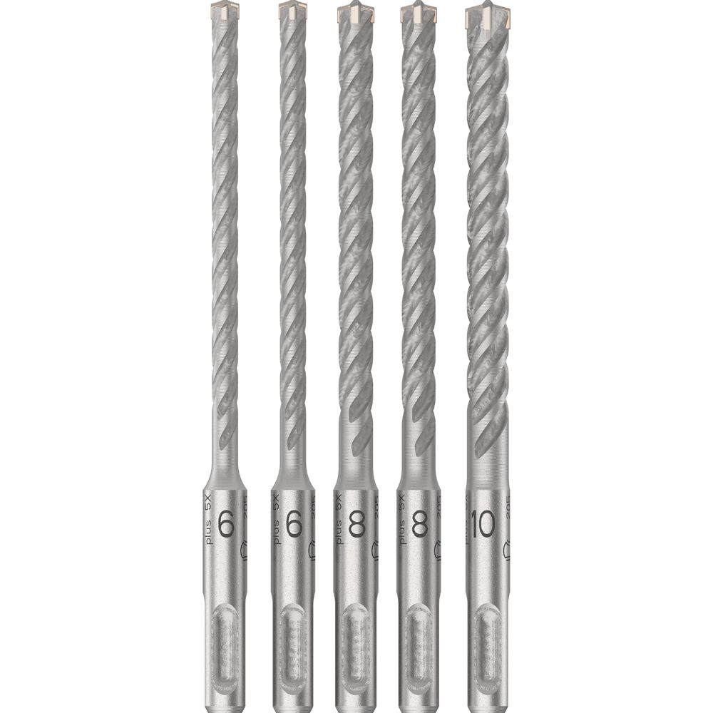 Bosch vasaraporanteräsarja SDS plus-5X 6-10 mm 5 osaa