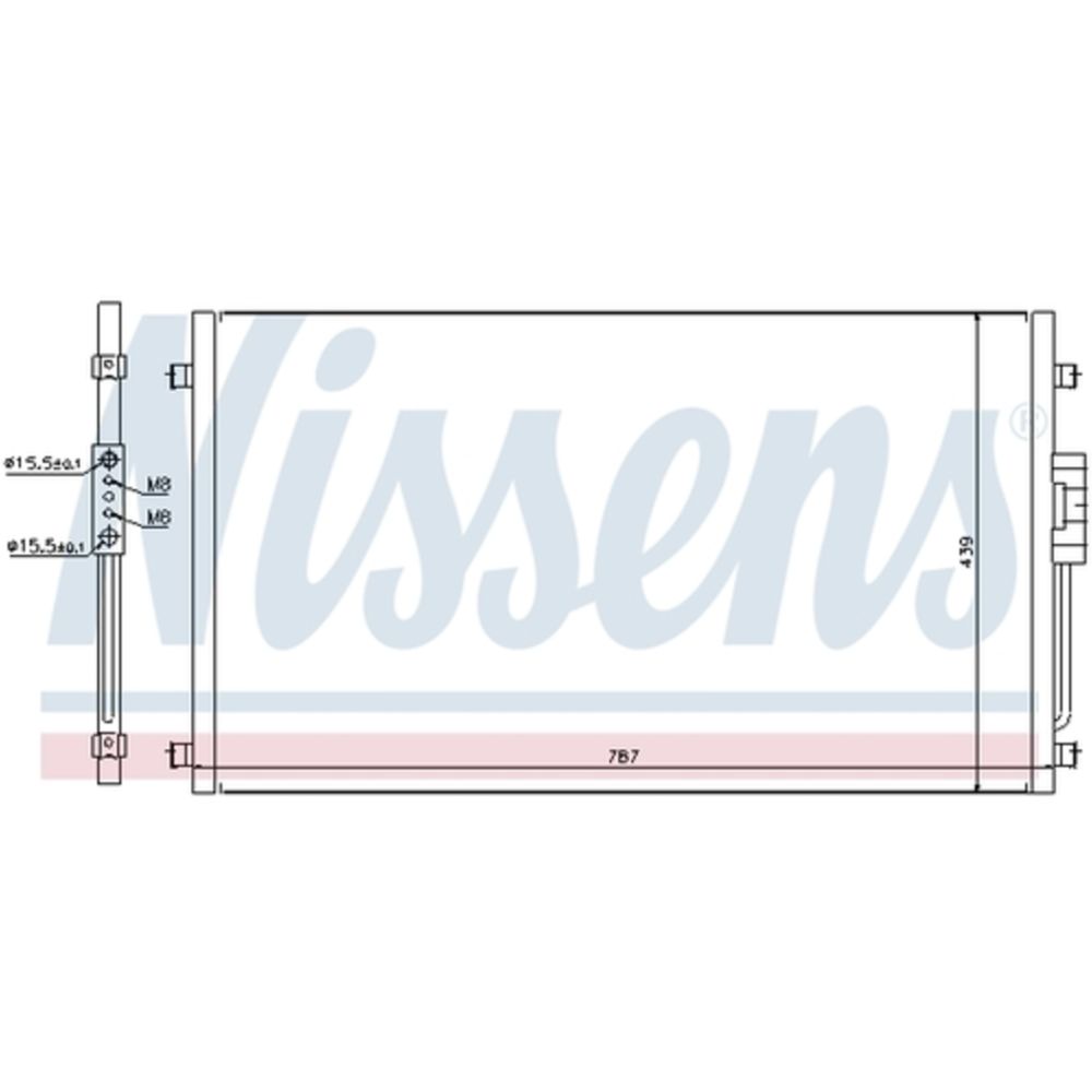 Ilmastointilaitteen lauhdutin 30-00372