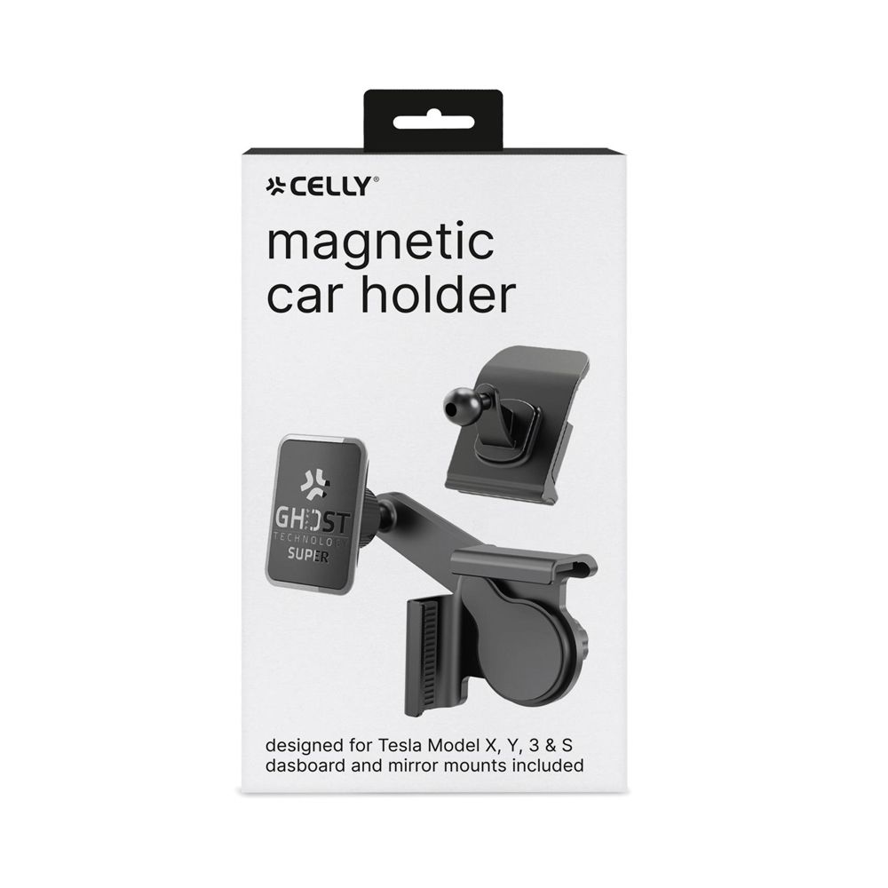 Celly magnetisk mobilhållare för Tesla X, Y, 3, S