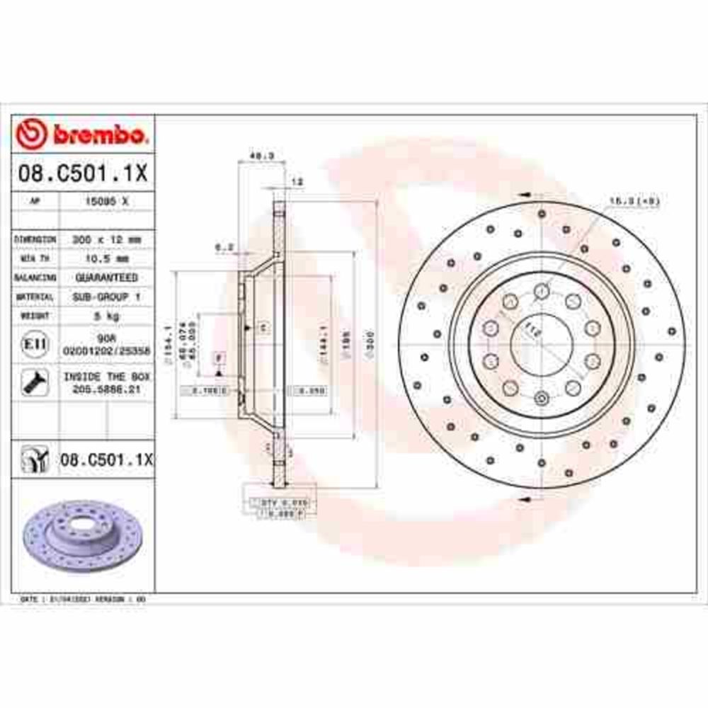 Bromsskiva 22-00599