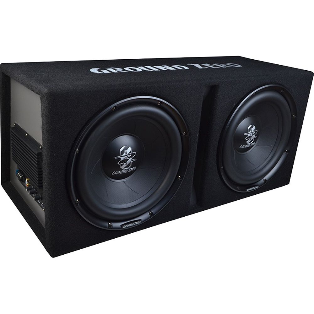 Ground Zero GZIB 2.30BR-ACT 2x12" sluten aktiv subwoofer