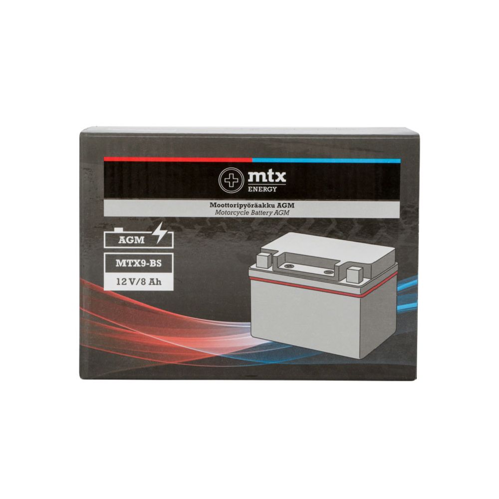MTX Energy AGM-aku 12 V 8 Ah "MTX9-BS" (P150 x L87 x K105 mm)