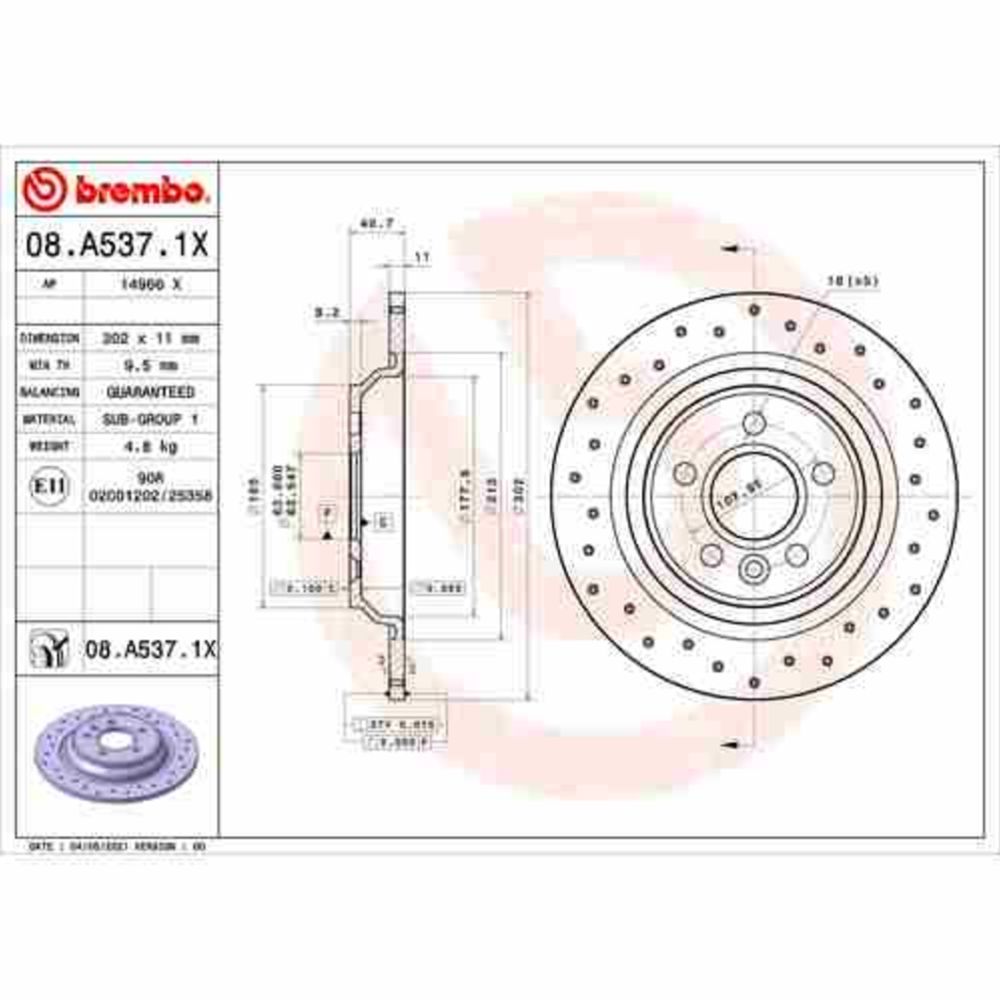 Bromsskiva 22-00598