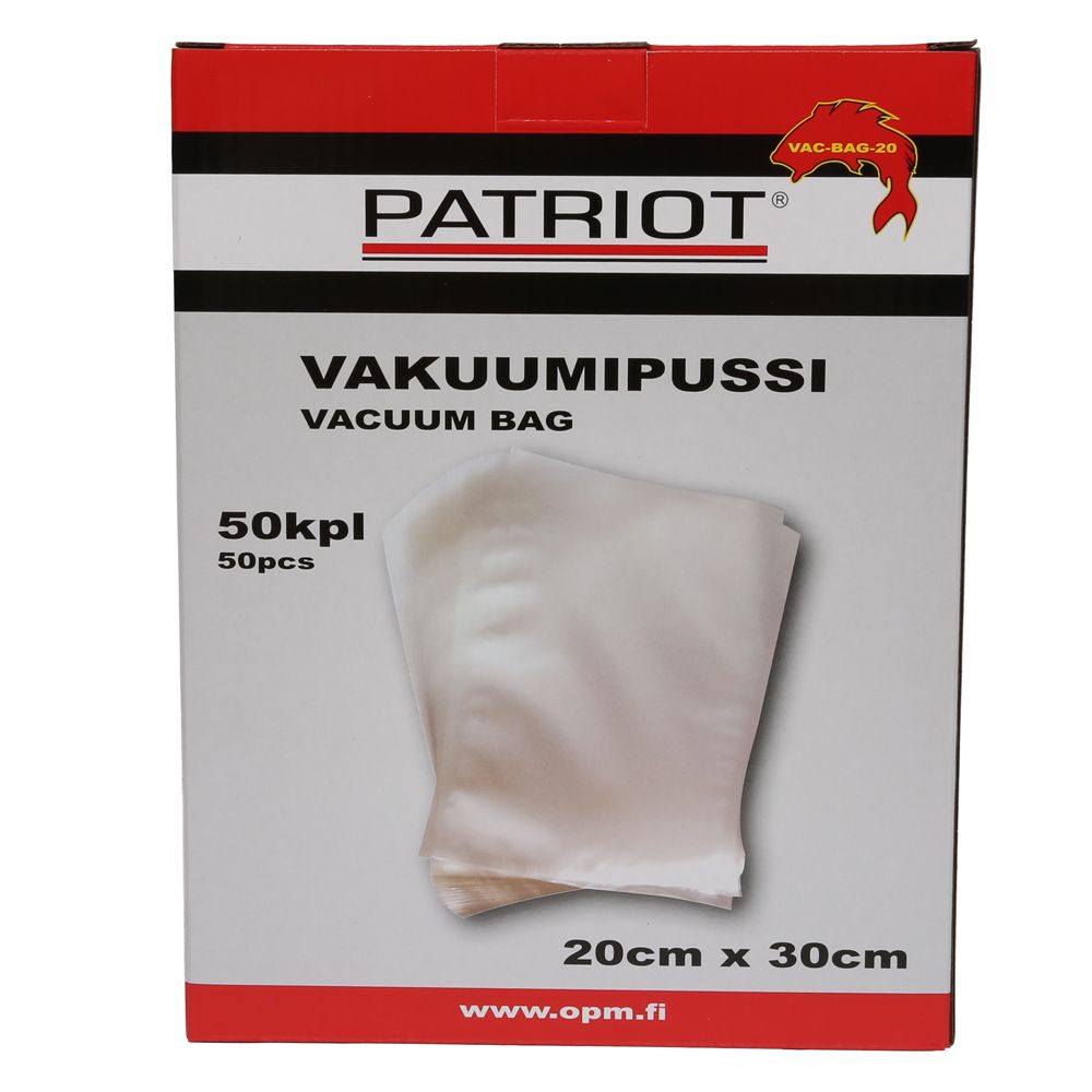 Patriot vakuumipussi 20 x 30 cm 50 kpl