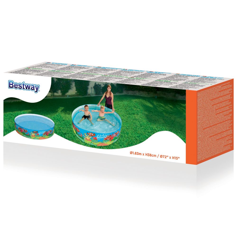 Bestway Fill 'n fun rullbar pool 183 cm