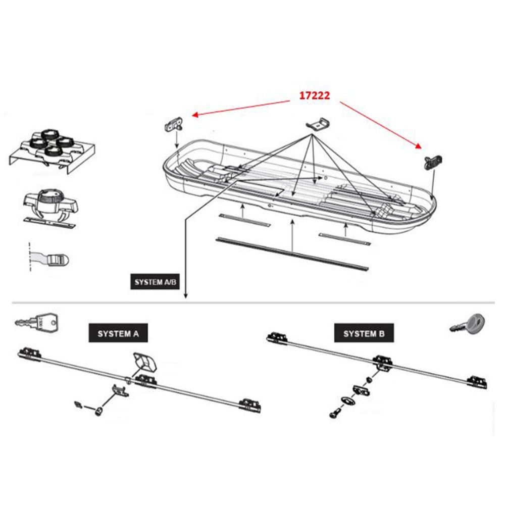 Hapro 17222 vedruhinge kinnitusdetail põhjasiinile