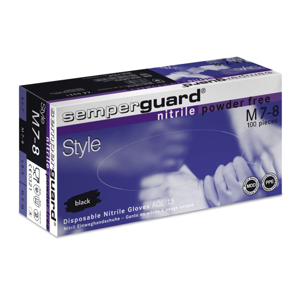 Semperguard nitriilist ühekordsed kindad 100 tk mustad