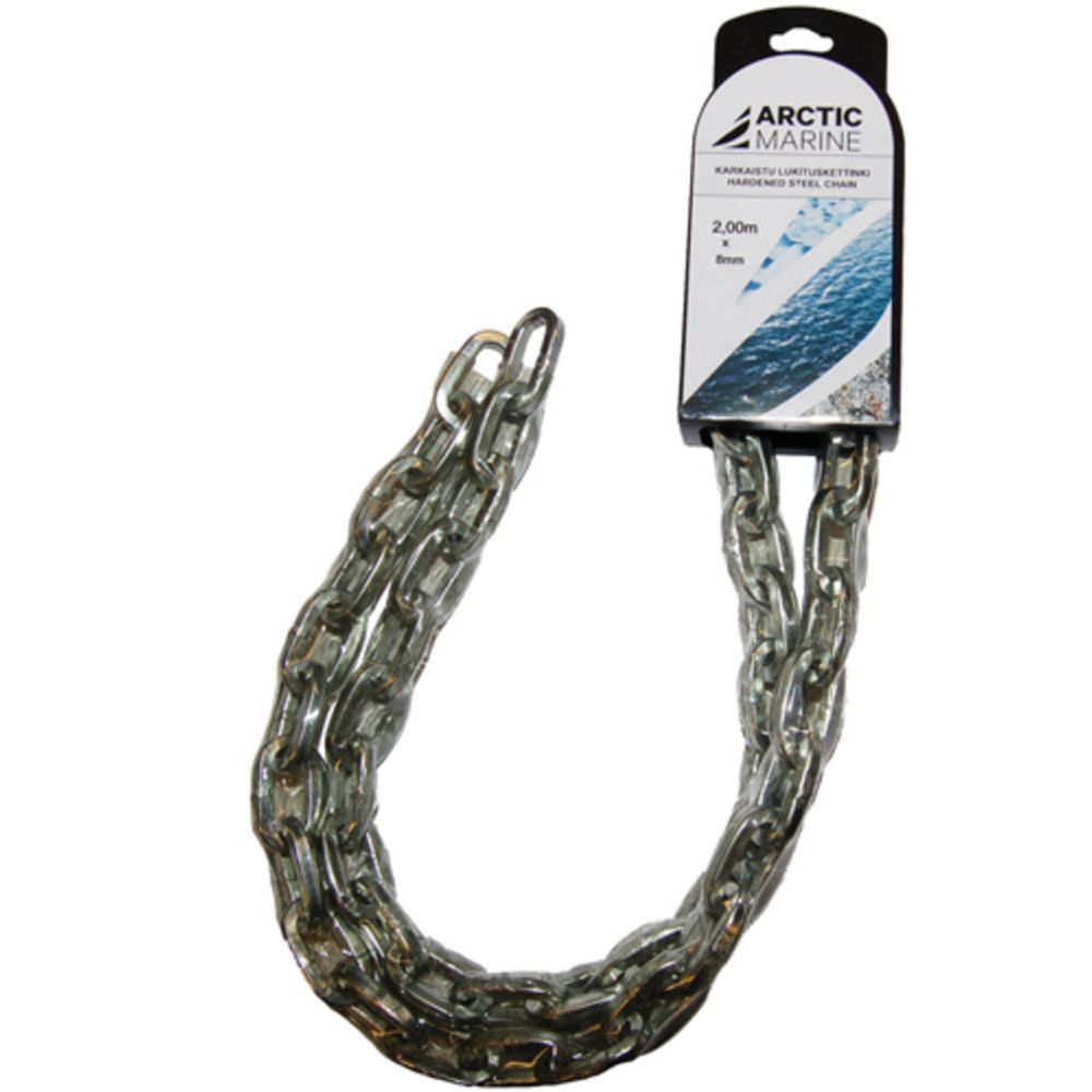Arctic Marine låskätting härdad med plastskydd 10 mm 2 m