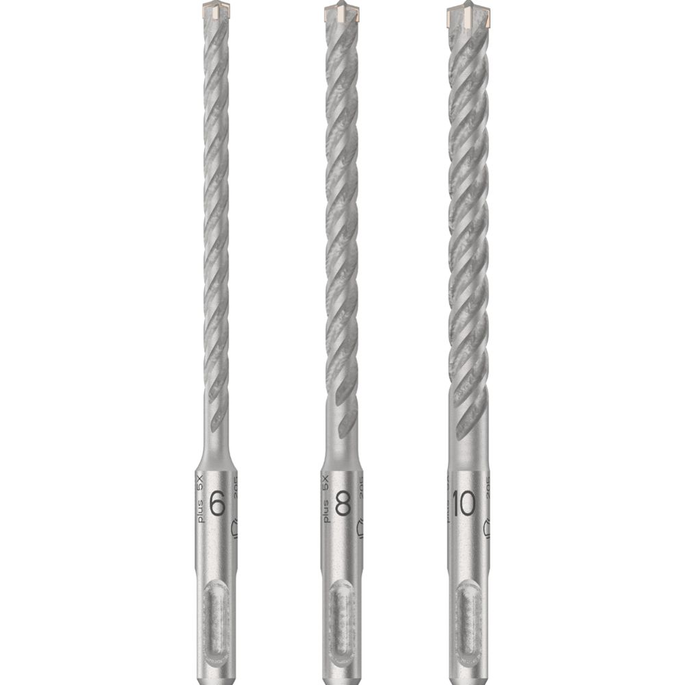 Bosch haamripuuride komplekt SDS plus-5X 6-10 mm 3 tk