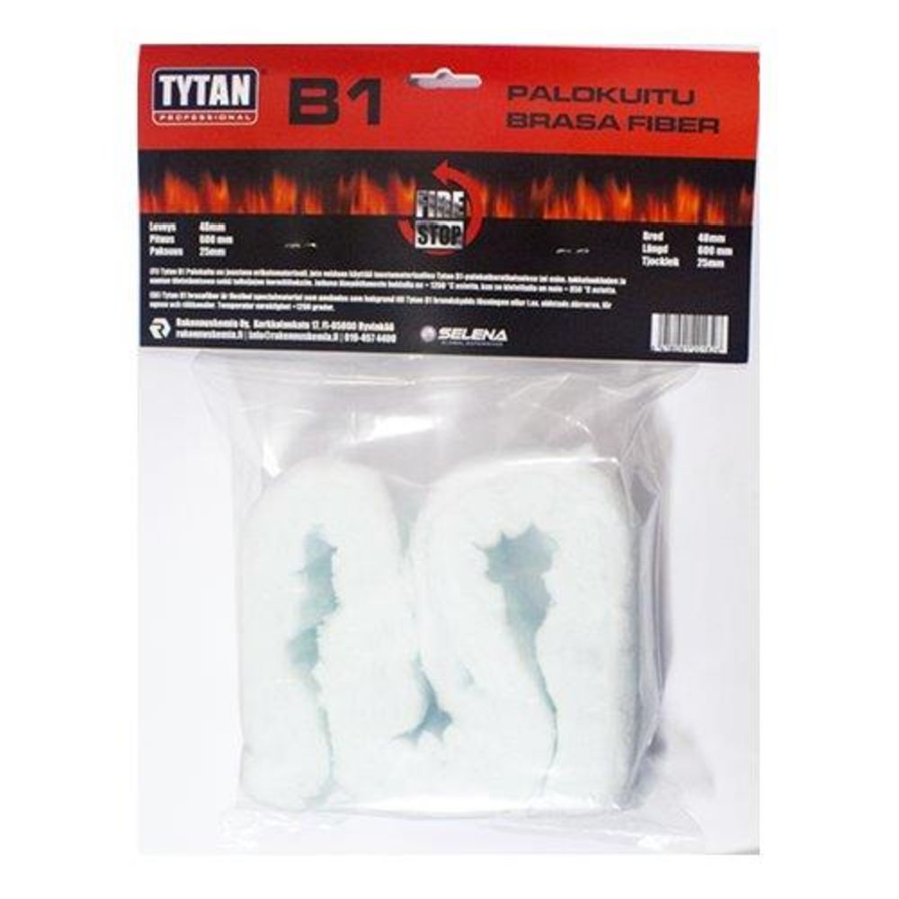 Tytan B1 eldfast keramisk fiber 25 x 48 x 600 mm