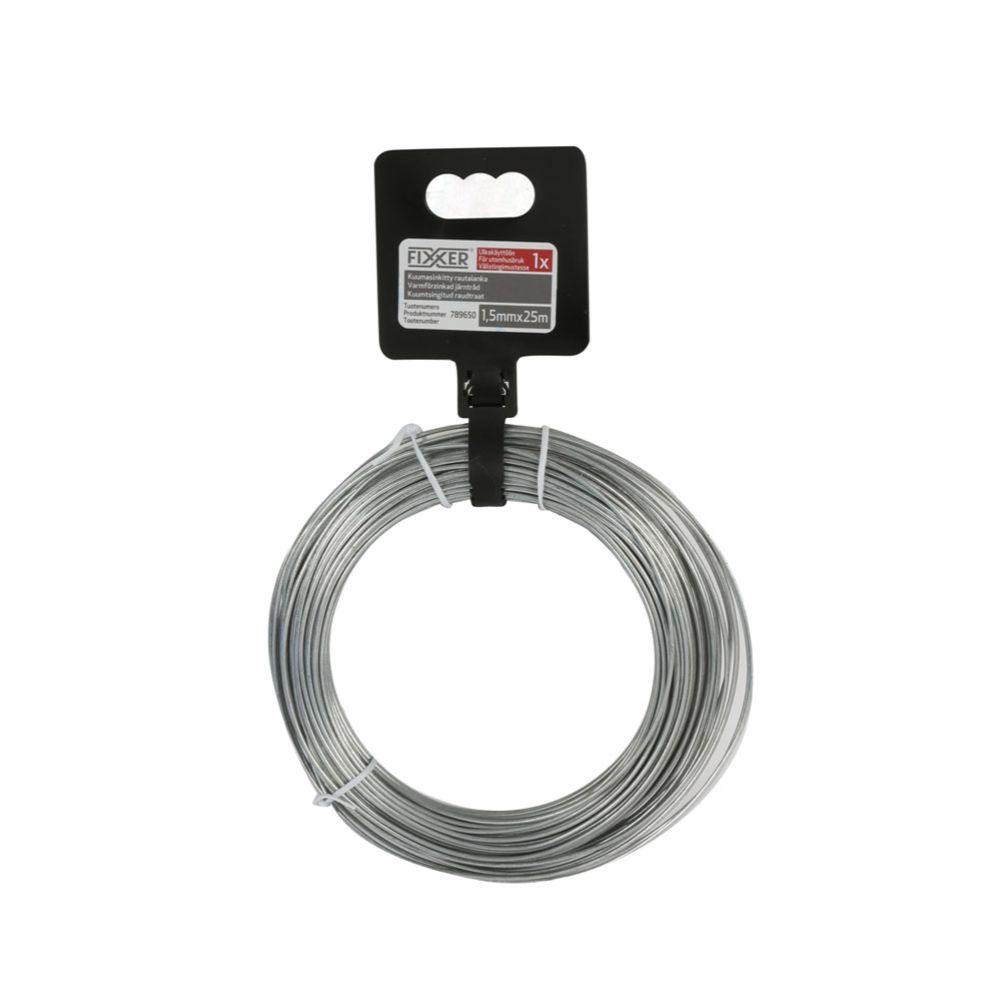 Fixxer® rautalankakieppi sinkitty 1,5 mm x 25 m