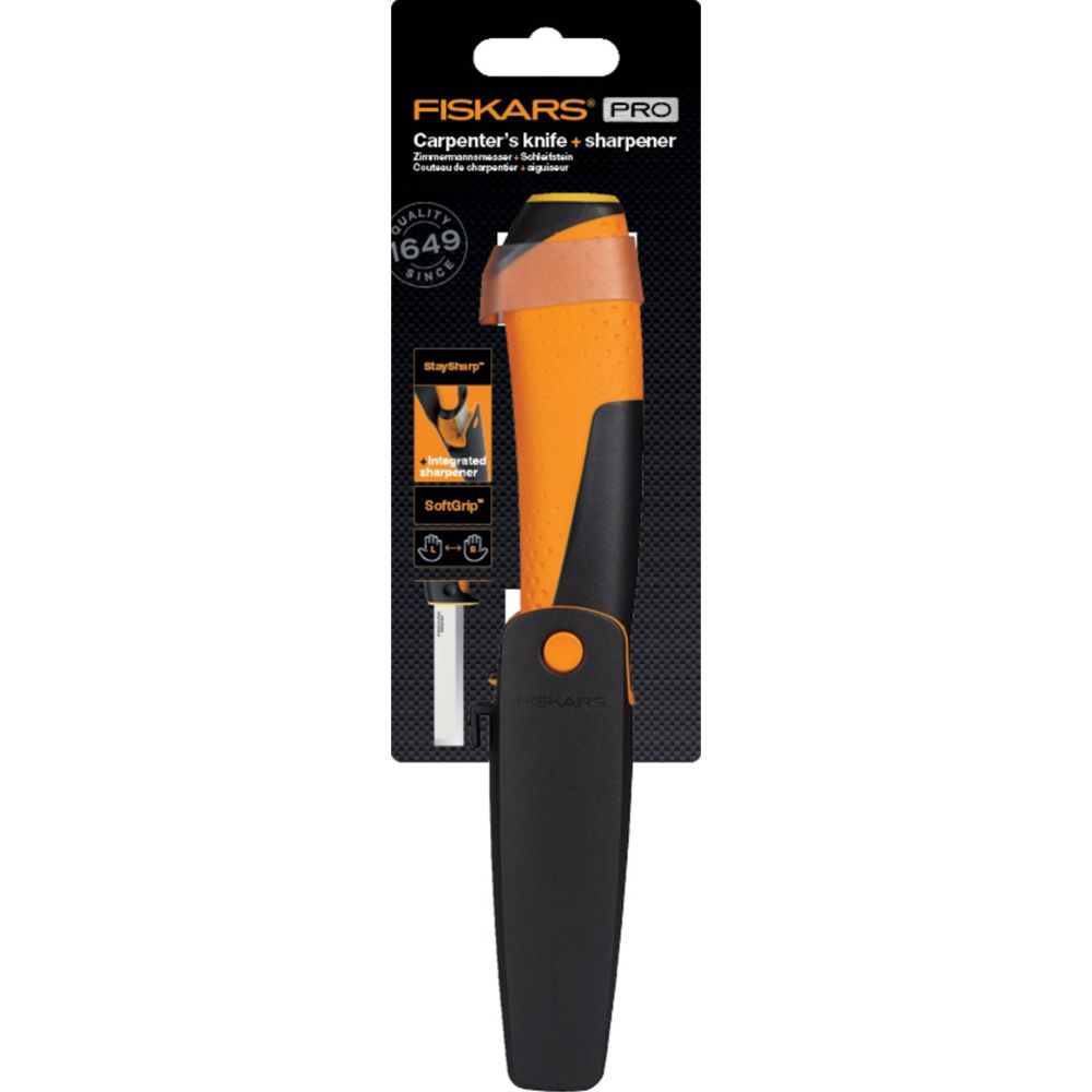 Fiskars Pro StaySharp stämkniv med slip