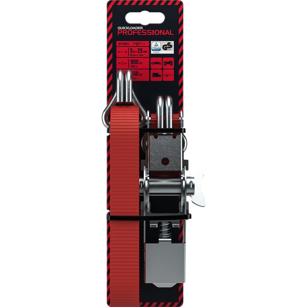 Quickloader Professional lastspännare 900 kg 25 mm x 5 m