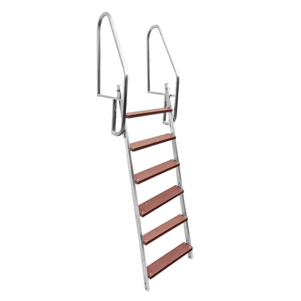 Arctic Marine bryggstege fällbar 6-steg AISI 304