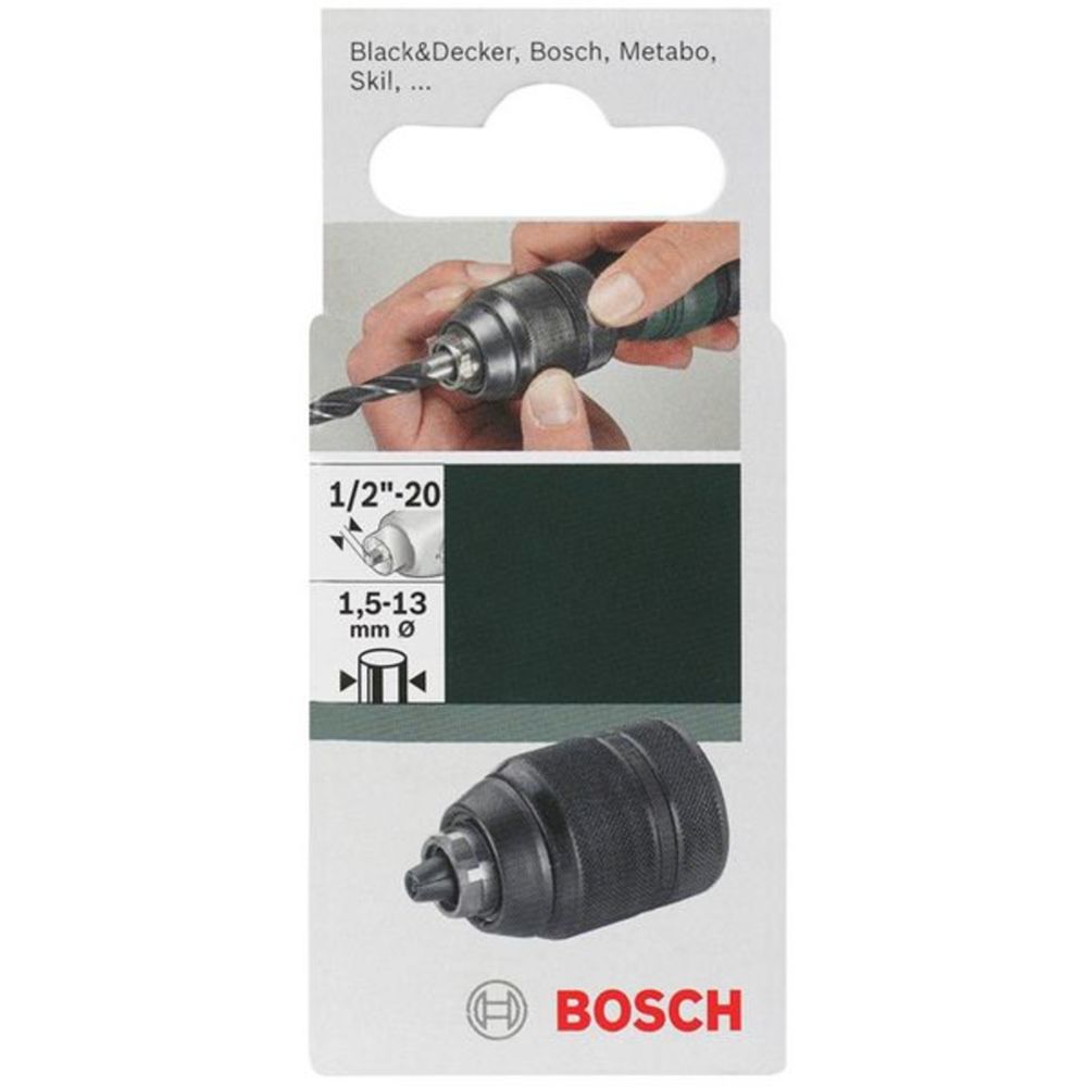 Bosch porakoneen pikaistukka 1,5-13,0 mm