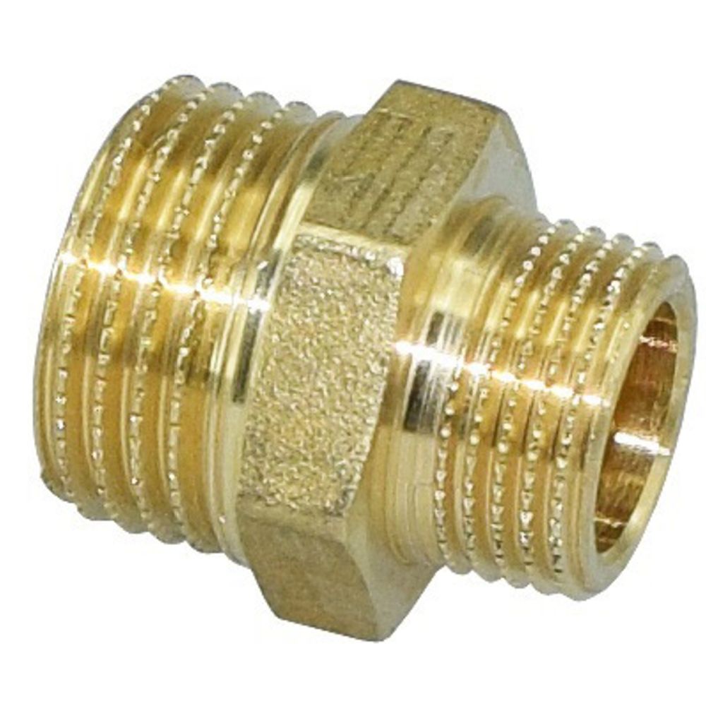 Nippelförminskning, mässing 1"-->1/2"