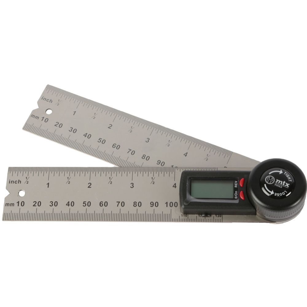 MTX Tools Basic digitaalne nurgamõõdik 150 mm roostevaba teras